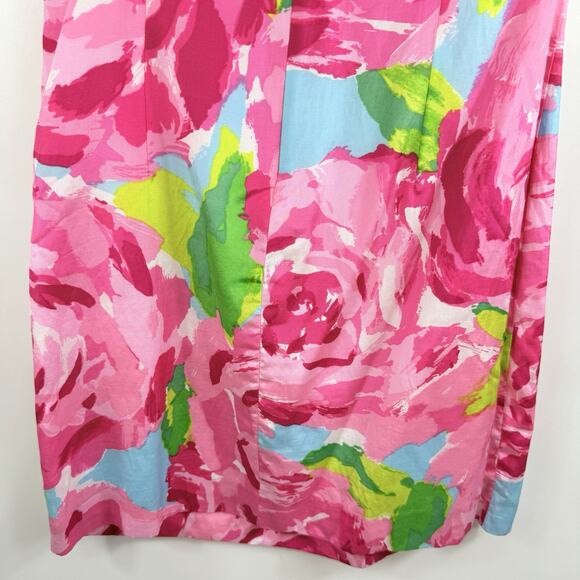 Rare Lilly Pulitzer Hotty Pink First Impression Chloe One Shoulder Dress Size 2 - Picture 9 of 15